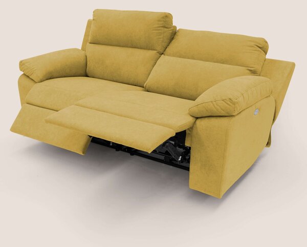 Romeo Divano relax con recliner elettrico in morbido tessuto impermeab