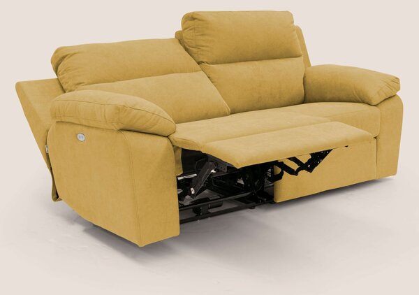 Romeo Divano relax con recliner elettrico in morbido tessuto impermeab