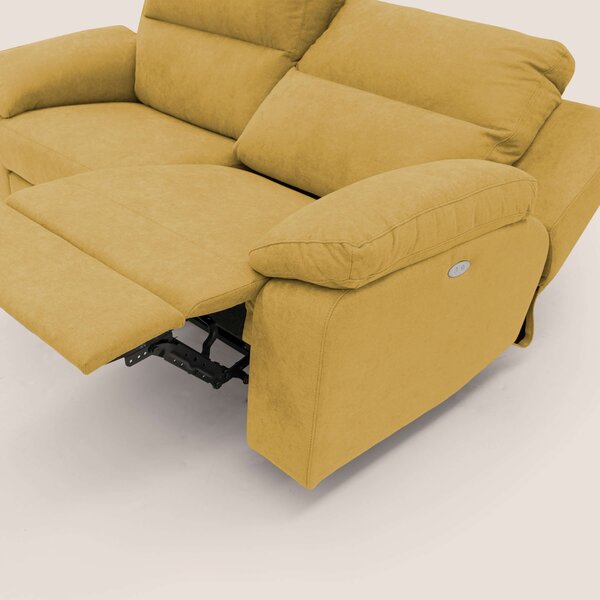 Romeo Divano relax con recliner elettrico in morbido tessuto impermeab
