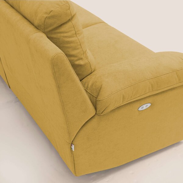 Romeo Divano relax con recliner elettrico in morbido tessuto impermeab