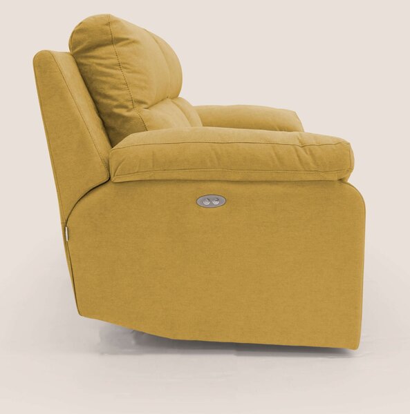Romeo Divano relax con recliner elettrico in morbido tessuto impermeab