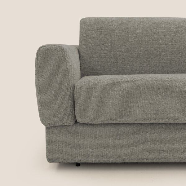 Happy Divano letto matrimoniale con materasso h18 cm in tessuto imperm