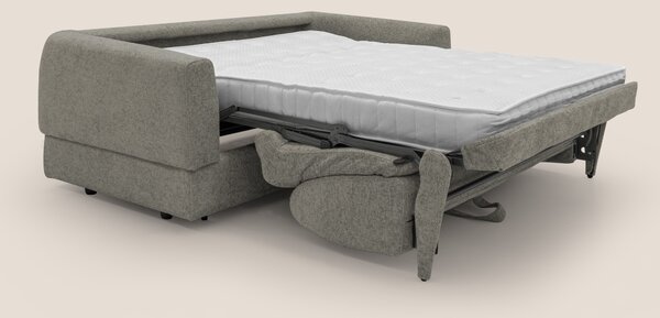 Happy Divano letto matrimoniale con materasso h18 cm in tessuto imperm