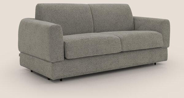 Happy Divano letto matrimoniale con materasso h18 cm in tessuto imperm