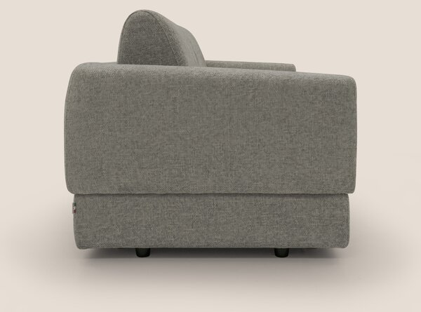 Happy Divano letto matrimoniale con materasso h18 cm in tessuto imperm