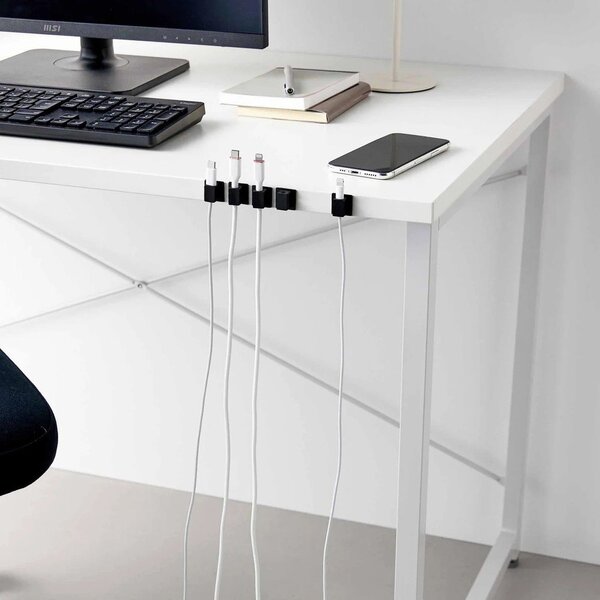 Set di organizer neri in metallo per cavi 5 pz Smart – YAMAZAKI