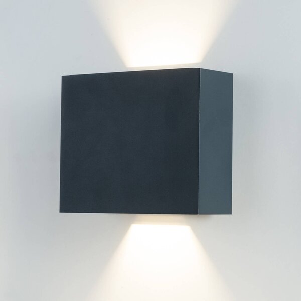 BRUMBERG 60110 applique LED da esterni up-and-down, Nero, Corridoio, Alluminio