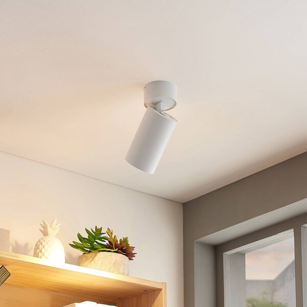 Arcchio Thabo faretto LED orientabile, 12,5W Arcchio, dimmerabile, Bianco / Opale, Corridoio, Alluminio, Moderno, Illuminazione per negozio