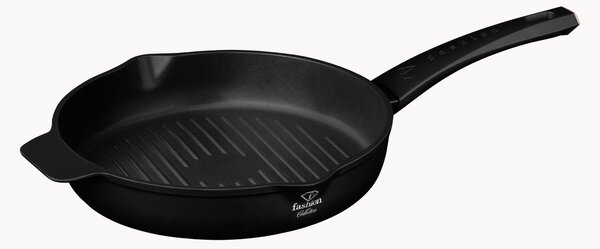 Padella rotonda con rivestimento antiaderente nero opaco