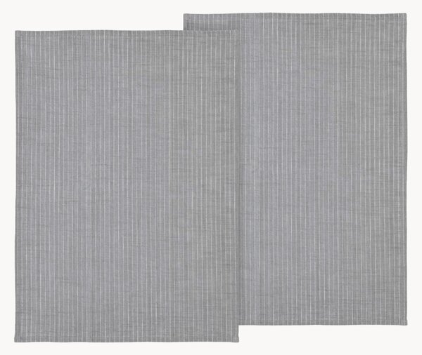 Set di 2 strofinacci in cotone Line