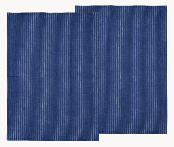 Set di 2 strofinacci in cotone Line