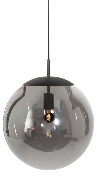Lampada a sospensione - nero - Bollique - vetro metallo - Ø 40cm - E27 - 4186ZW - Steinhauer