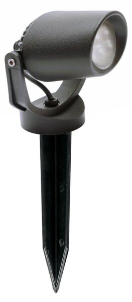 Faretto picchetto esterno resina top light roma pi12 ne ip66 gu10 led orientabile - Top Light