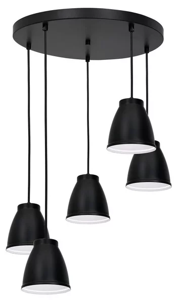 Lampadario a sospensione con filo CARYON 5xE14/60W/230V nero