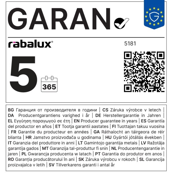Rabalux 5181 - Applique UFO E27/60W/230V