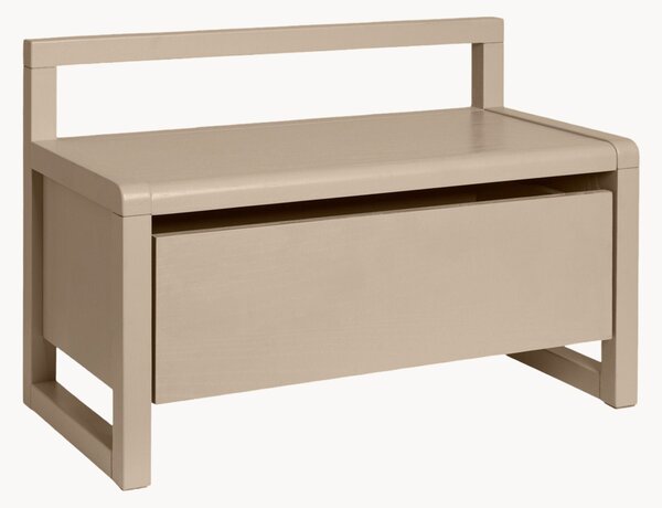 Panca in legno per bambini con contenitore Little Architect