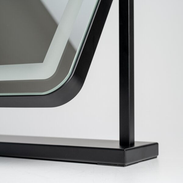 Brilagi - Specchio da trucco LED dimmerabile CALIFORNIA LED/25W/230V 55x44 cm nero