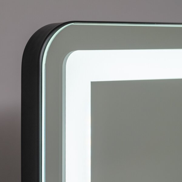 Brilagi - LED Specchio da trucco dimmerabile CALIFORNIA LED/22W/230V 58x43 cm nero
