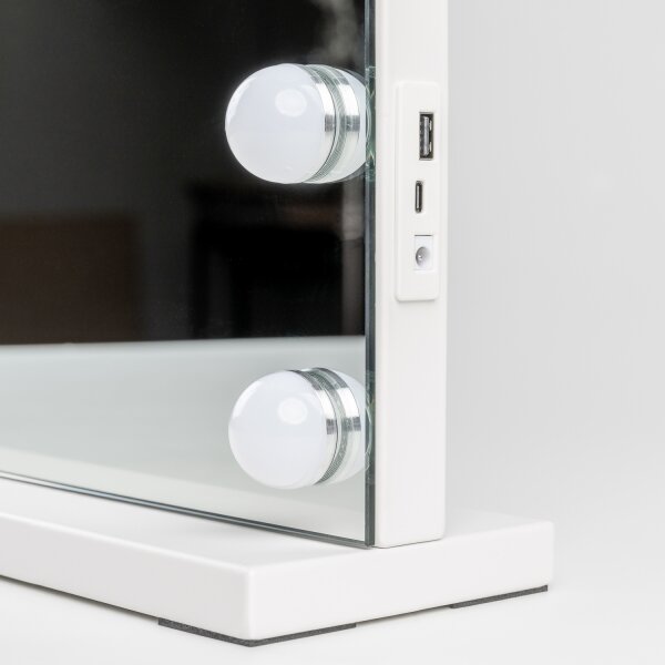 Brilagi - Specchio per trucco LED dimmerabile HOLLYWOOD LED/15W/230V 60x50 cm bianco