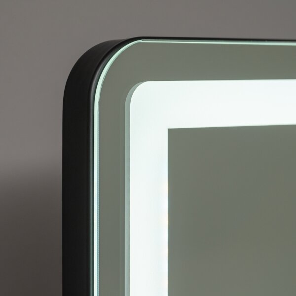Brilagi - Specchio da trucco LED dimmerabile CALIFORNIA LED/25W/230V 55x44 cm nero