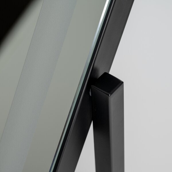 Brilagi - Specchio da trucco LED dimmerabile CALIFORNIA LED/25W/230V 55x44 cm nero