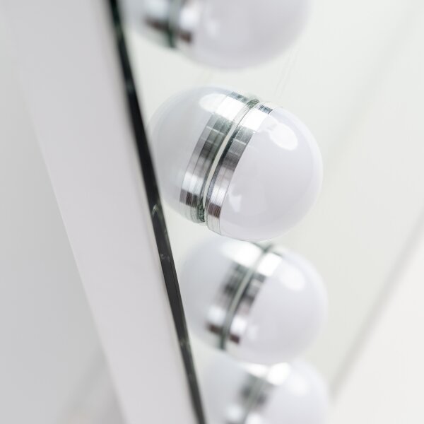 Brilagi - Specchio per trucco LED dimmerabile HOLLYWOOD LED/15W/230V 60x50 cm bianco