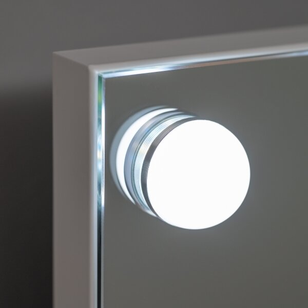 Brilagi - Specchio per trucco LED dimmerabile HOLLYWOOD LED/15W/230V 60x50 cm bianco