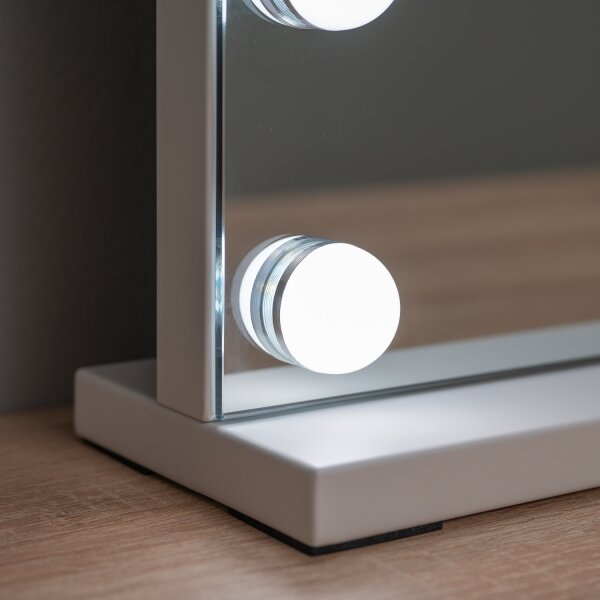 Brilagi - Specchio per trucco LED dimmerabile HOLLYWOOD LED/15W/230V 60x50 cm bianco