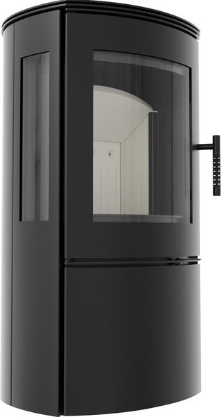 KRATKI FALCON VIEW Ø 150 10 kW stufa a legna in acciaio