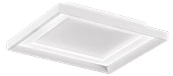 Plafoniera moderna perenz illumina panel 8428 b lc led 2400lm 3000k alluminio metallo acrilico bianco opaco - Perenz