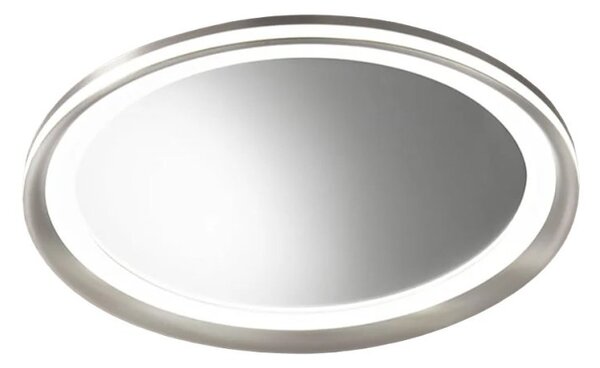 Plafoniera moderna perenz illumina miro' 8258 gr lc led 2660lm 3000k dimmerabile alluminio metallo acrilico grigio titanio - Perenz