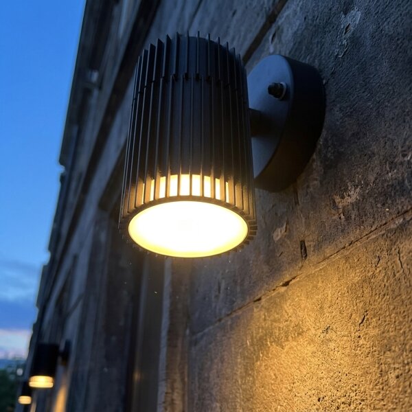 Faretto da parete per esterni LANTHEA 1x GU10/11W/230V IP44 nero