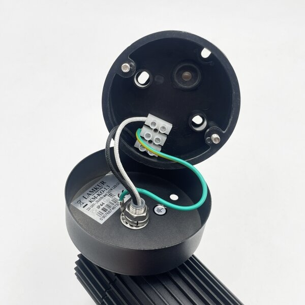 Faretto da parete per esterni LANTHEA 1x GU10/11W/230V IP44 nero