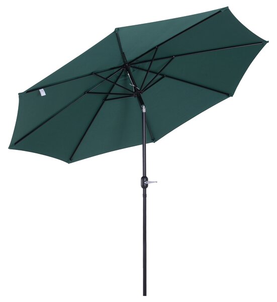 Outsunny Ombrelloni da giardino arredamento esterni ombrellone da terrazza esterno con Manovella e Testa Inclinabile Φ300x245cm