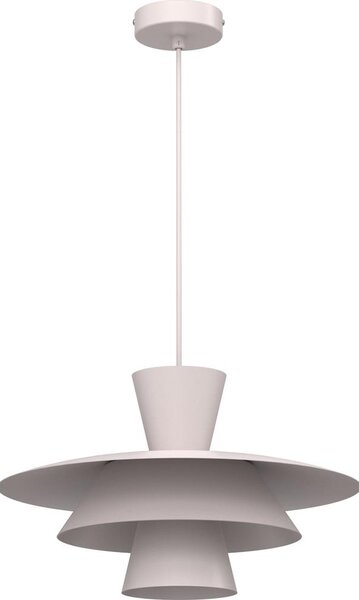 Lampadario a sospensione su cavo PLATO 1xE27/15W/230V, colore crema