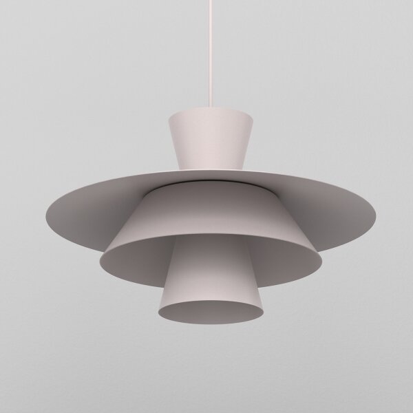 Lampadario a sospensione su cavo PLATO 1xE27/15W/230V, colore crema