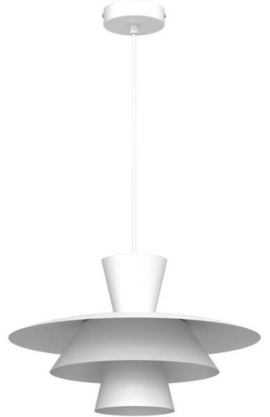 Lampadario a filo PLATO 1xE27/15W/230V bianco