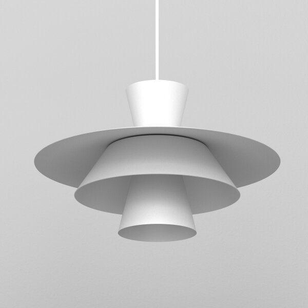 Lampadario a filo PLATO 1xE27/15W/230V bianco