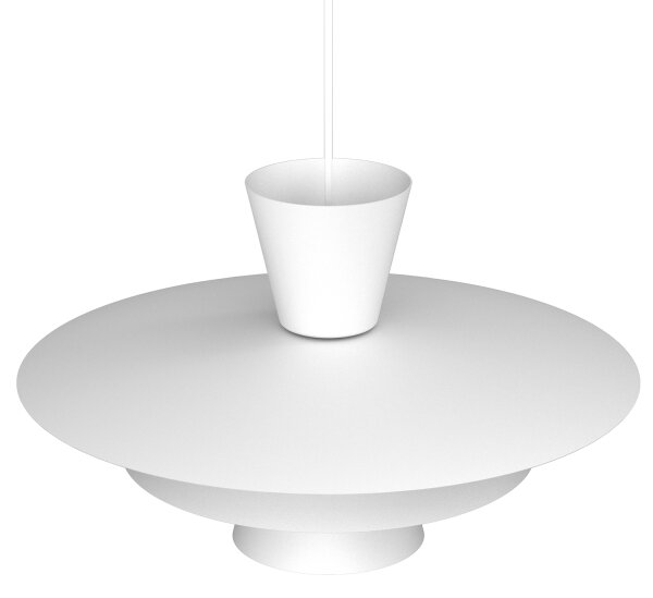 Lampadario a filo PLATO 1xE27/15W/230V bianco