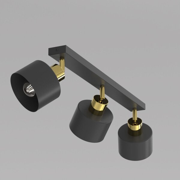 Faretto orientabile PARKLA 3xE27/15W/230V nero