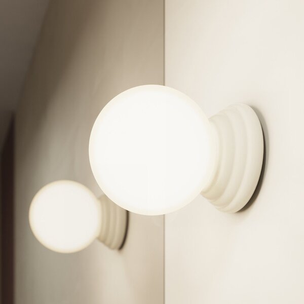 Lampada da parete beige in ceramica ø 12 cm Farsa – Sollux