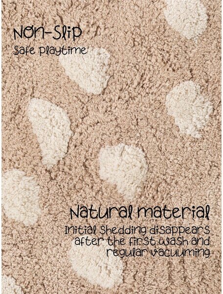 Tappeto per bambini beige in cotone lavabile/tessuto a mano 120x152 cm Snuggle Pucki – Hanse Home