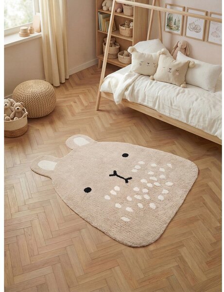 Tappeto per bambini beige in cotone lavabile/tessuto a mano 120x152 cm Snuggle Pucki – Hanse Home
