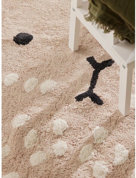 Tappeto per bambini beige in cotone lavabile/tessuto a mano 120x152 cm Snuggle Pucki – Hanse Home