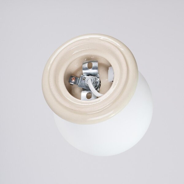 Lampada da parete beige in ceramica ø 12 cm Farsa – Sollux