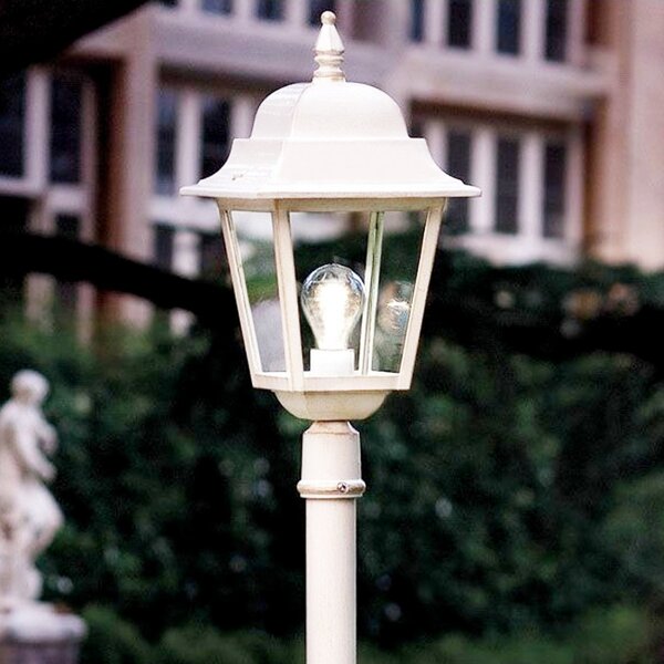 Lampioncino palo classico ferroluce gorizia a108 te e27 led alluminio lampada terra - Ferroluce