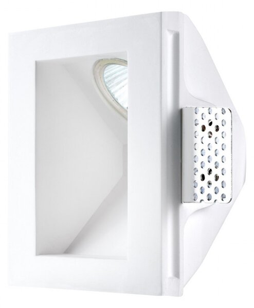 Faretto incasso led gesso pan international paride inc1502 gu10 segnapasso verniciabile scomparsa cartongesso - Pan International