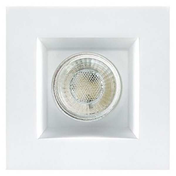 Faretto incasso led gesso pan international priamo inc1501 gu10 spot verniciabile controsoffitto - Pan International