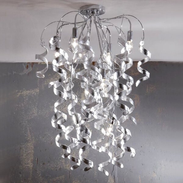 Plafoniera moderna padana lampadari marilyn 271 8 e14 led vetro lampada soffitto - Padana Lampadari