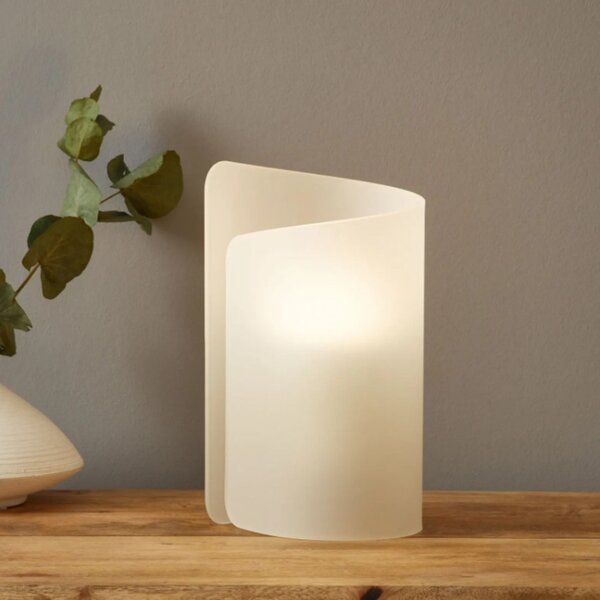 Abat-jour moderna selene illuminazione papiro 0372 053 e27 led vetro lampada tavolo - Selene Illuminazione